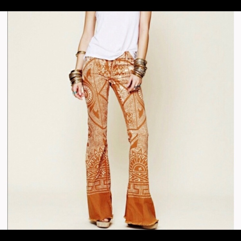 Free People Bali flare bell bottoms jeans 24